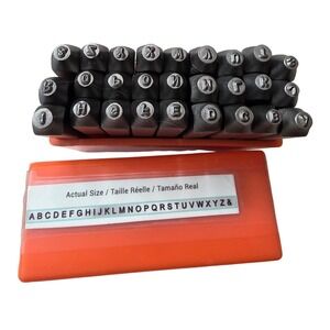ImpressArt Uppercase Alphabet Metal Stamp Set A-Z & Symbols 3mm Steel Stamps K2‎